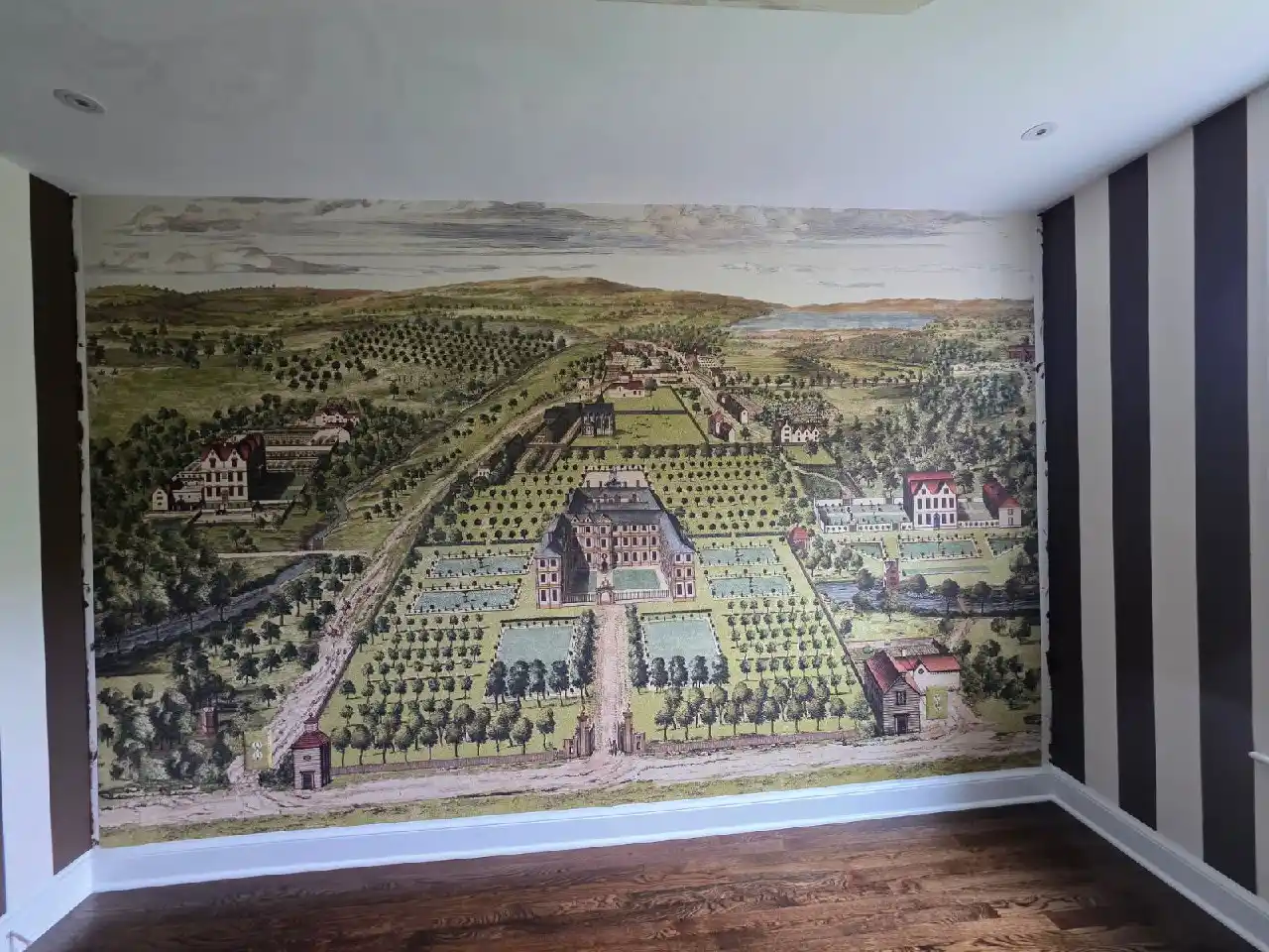 Wallpaper installation project in Glendale, CA
